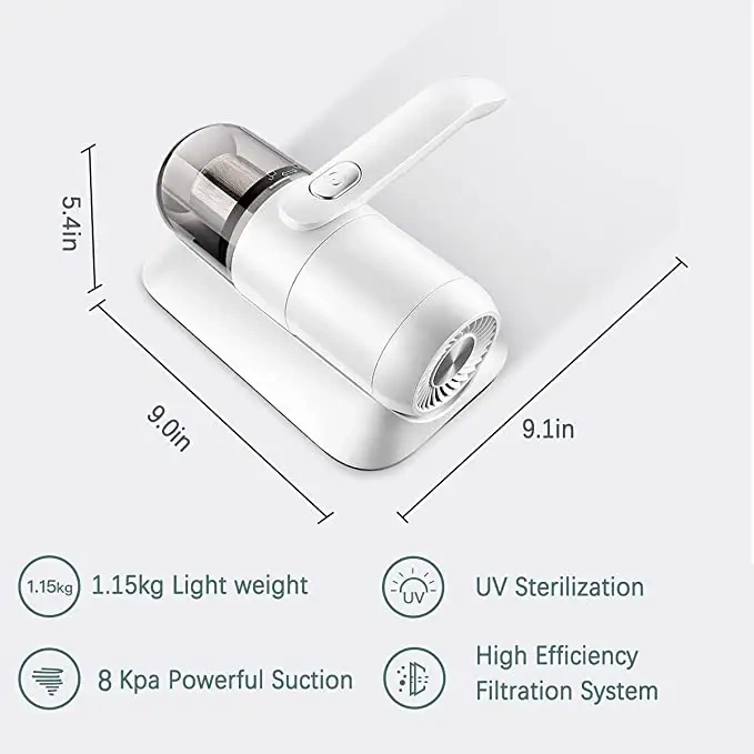 Wired Mite Removal Vacuum Cleaner With HEPA Filter Ultraviolet Sterilization
