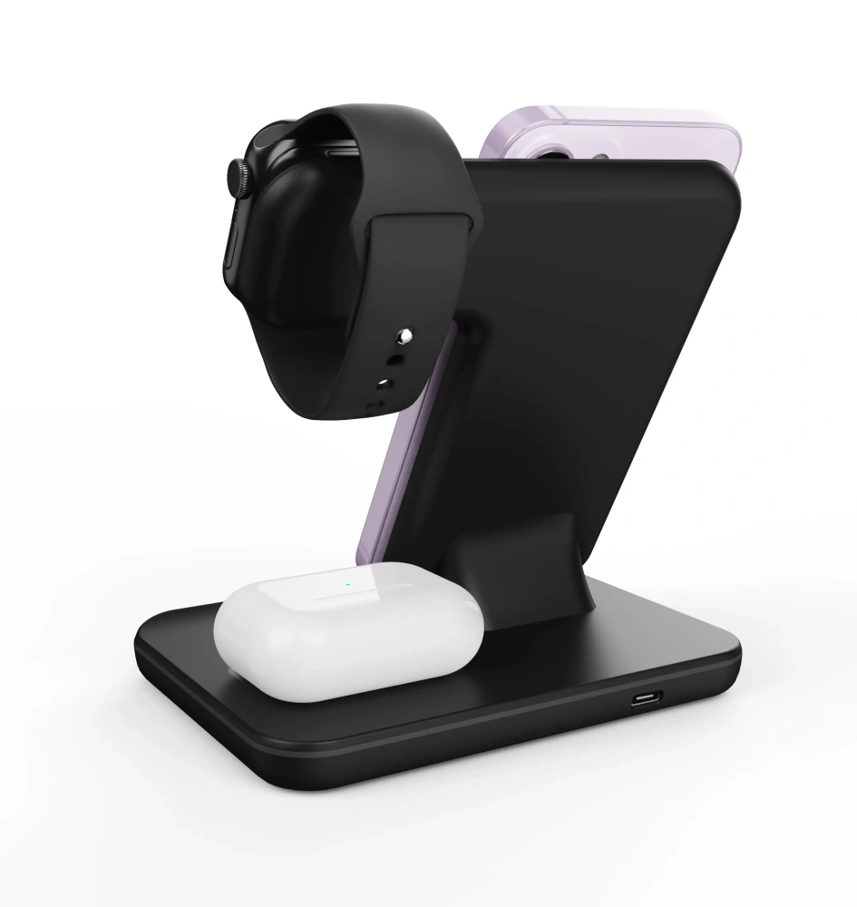 Magnetic Wireless Charger New 3 in 1 Multi-function Wireless Chargers for Multiple Devices 15W Fast Wireless Charger Stand