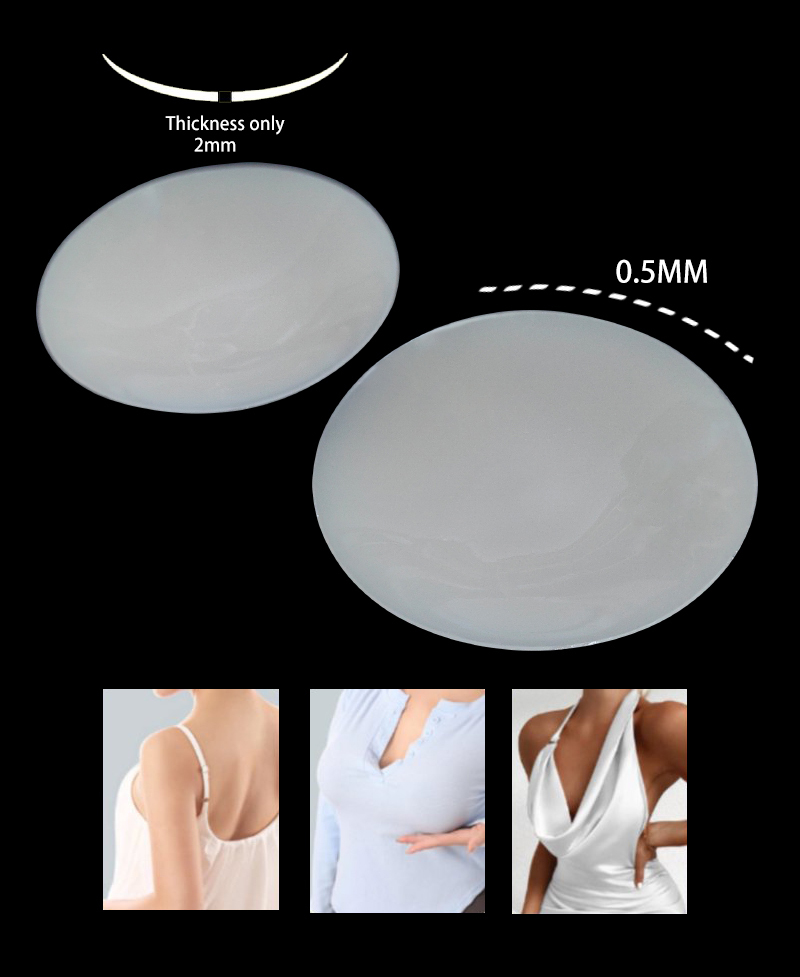 2025 New Upgraded Nipple Cover 8cm 100% Silicone Intimates Accessories Adhesive Nipple Pad Thin Invisible Waterproof for Women