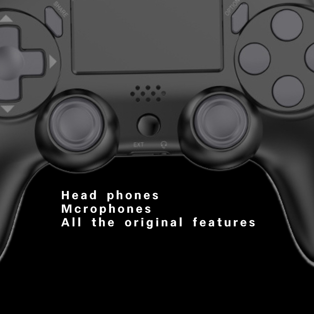 P47 2025 Wireless Gamepad for PS4, PS3, PC - Dual Vibration, 6-Axis Gyro, BT Joystick Controller with L2 R2 Triggers