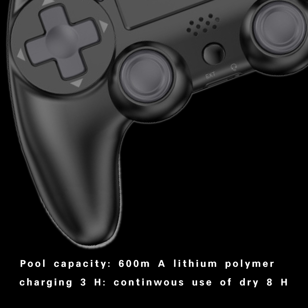 P47 2025 Wireless Gamepad for PS4, PS3, PC - Dual Vibration, 6-Axis Gyro, BT Joystick Controller with L2 R2 Triggers