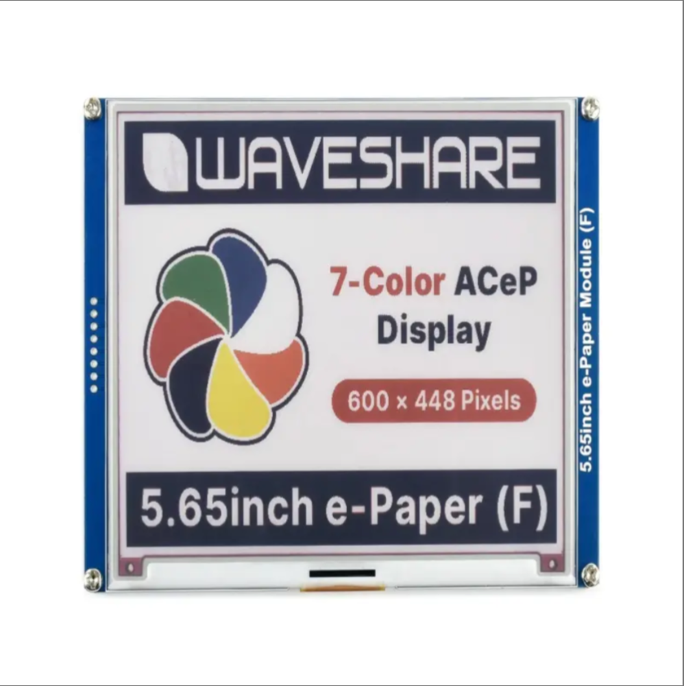 5.65Inch e-Paper Module ACeP 7 Color e-ink Display Screen Module 600*448 Resolution SPI Interface