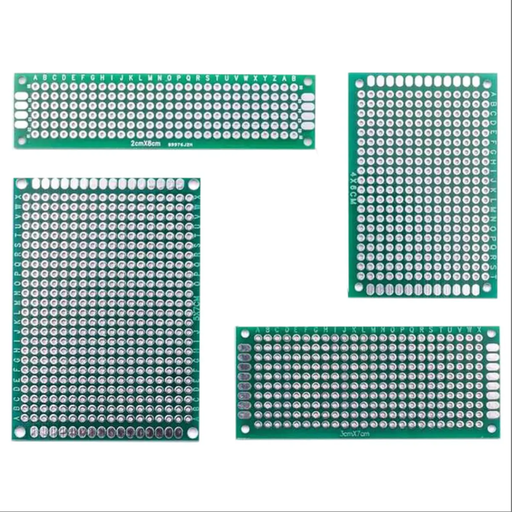 4pcs Spray TIN PCB Breadboard Circuit Board 2.54mm Spacing Hole Board