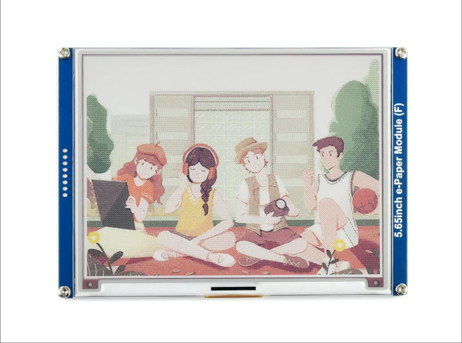 5.65Inch e-Paper Module ACeP 7 Color e-ink Display Screen Module 600*448 Resolution SPI Interface