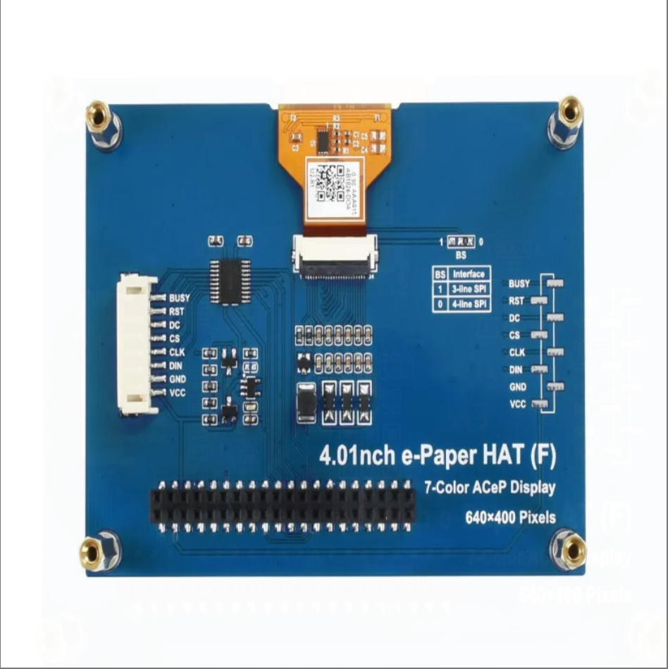 4.01 Inch e-Paper Display 7 Color ACeP Display e-ink Screen Module 640*400 Pixels SPI Interface