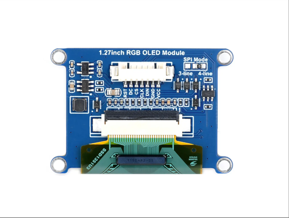 1.27 Inch OLED Display Module rgb Display Screen Monitors128*96 Resolution 262K Color SPI Communication