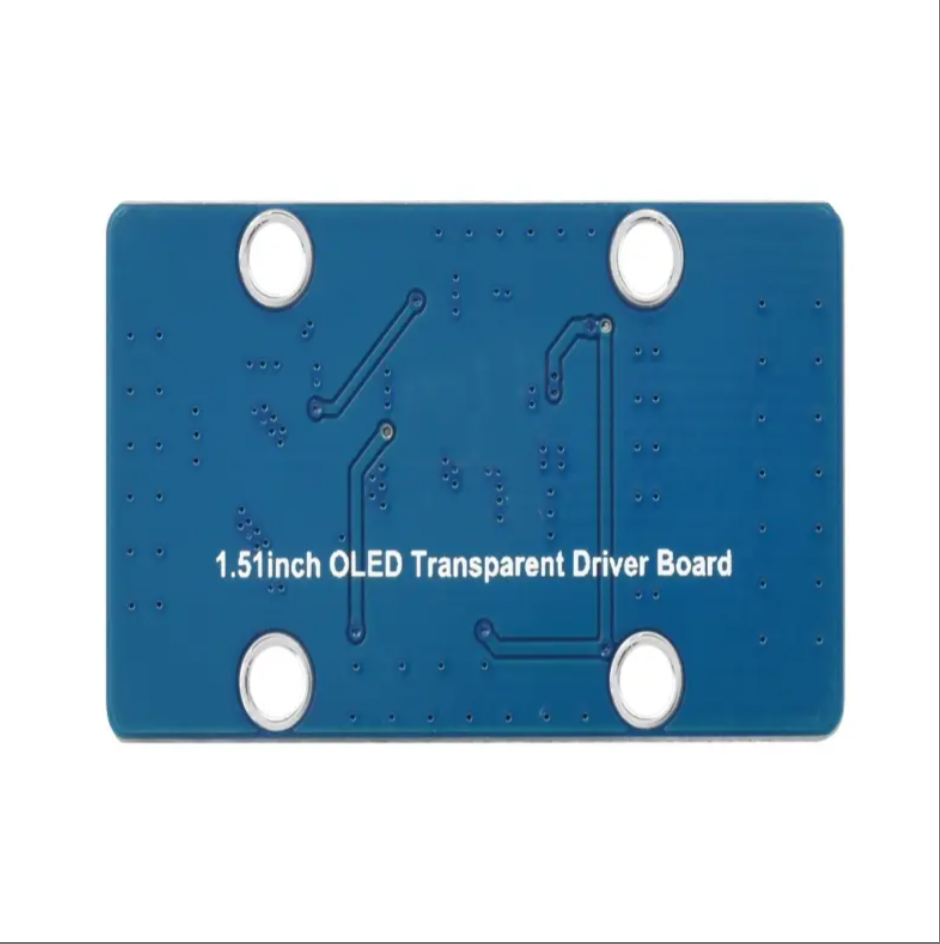 1.51 Inch Transparent OLED Screen 128*64 Resolution Display Monitors With Expansion Board SPI/I2C Interface Blue Display