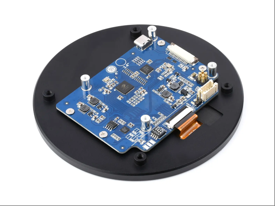 4Inch DSI Round Touch Display LCD Monitor 720*720 Pixels IPS 10-Point Touch Supports Raspberry Pi