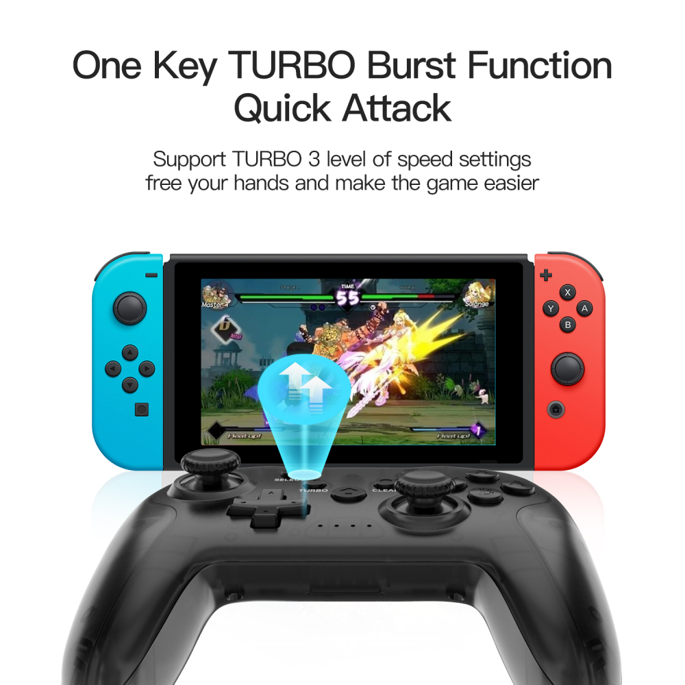 NS009 6-Axis Vibration Burst Wireless Bluetooth Gamepad