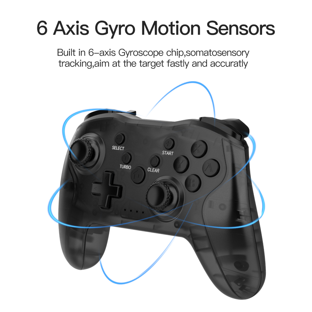 NS009 6-Axis Vibration Burst Wireless Bluetooth Gamepad