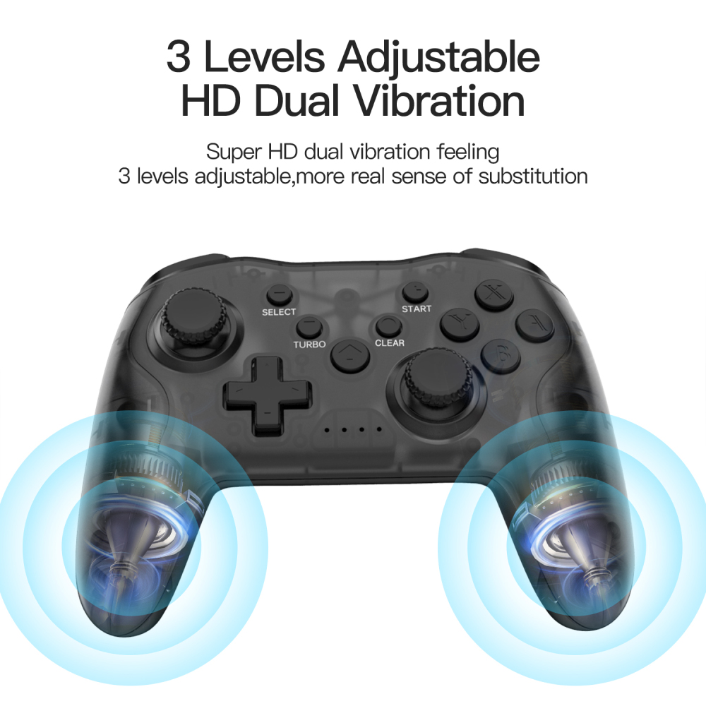 NS009 6-Axis Vibration Burst Wireless Bluetooth Gamepad