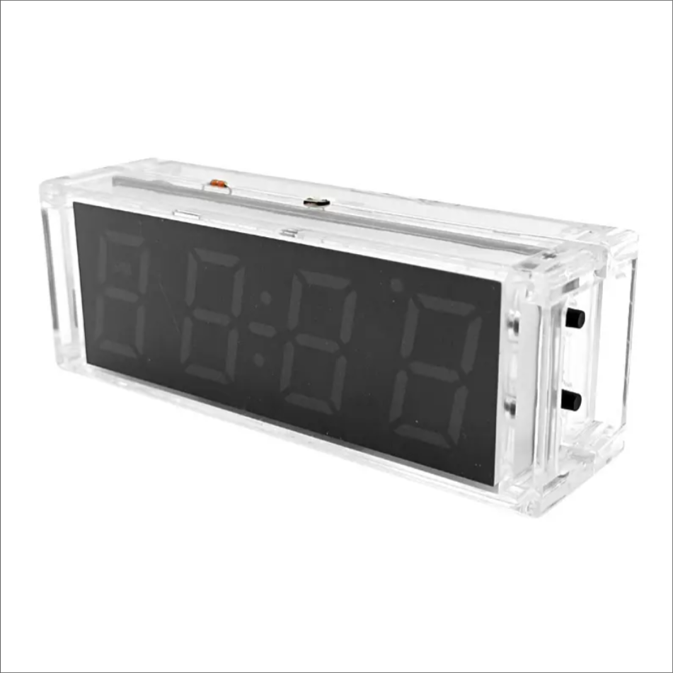 Seven color Digital LED Electronic Clock Kits LED Clock Kit Digital Tube Time Temperatiure Date with Practice Learning Project