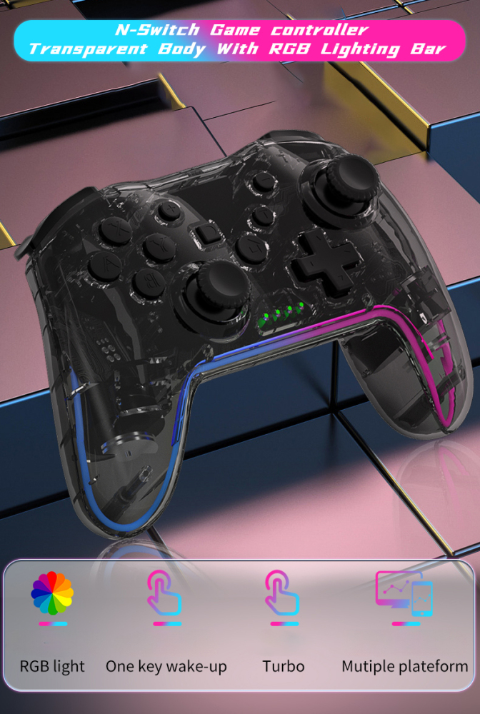 NS015 Wireless Gaming Controller for Switch Pro with 500mA Input Current Compatible with N-Switch/PS3/PC/Android Games