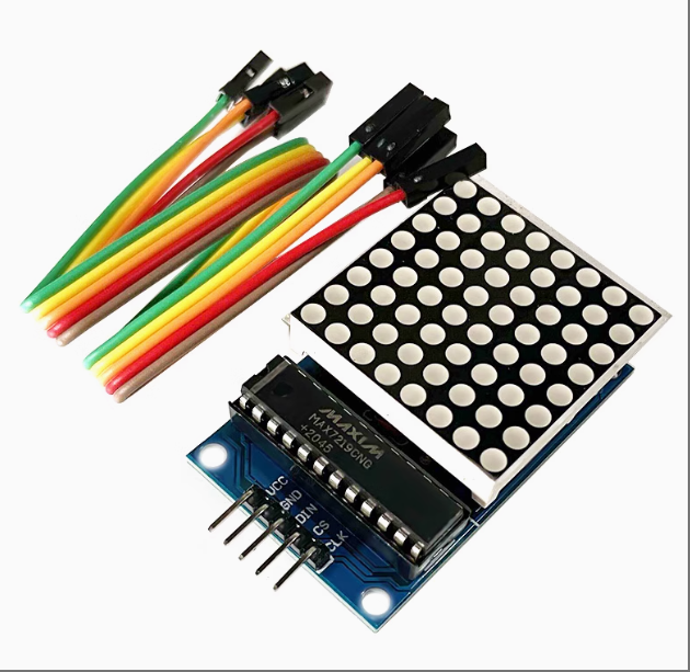 Max7219 Dot Matrix Module Control Module Microcontroller Module Display Module Wire Feeding