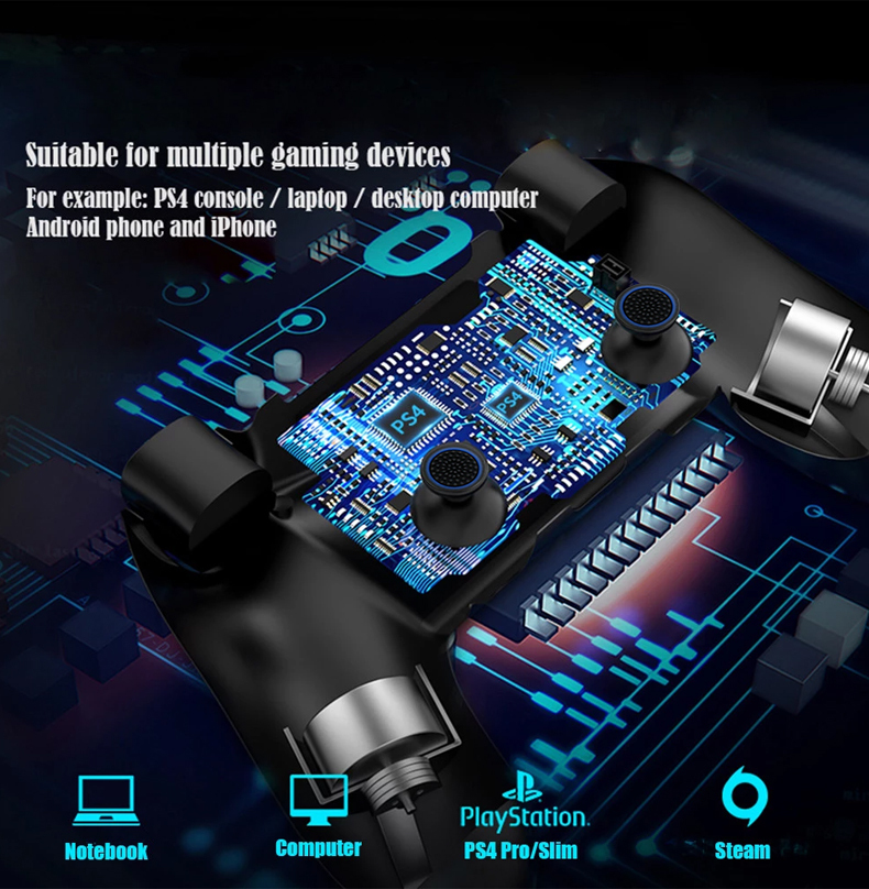 Wireless Gaming Controller for Switch Pro with 500mA Input Current Compatible with N-Switch/PS3/PC/Android Games
