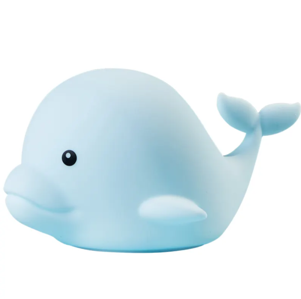 Silicone Night Light 2025 New Patted Sleeping Night Lights Bedroom Charging Portable Cartoon Dolphin Night Light for Kids