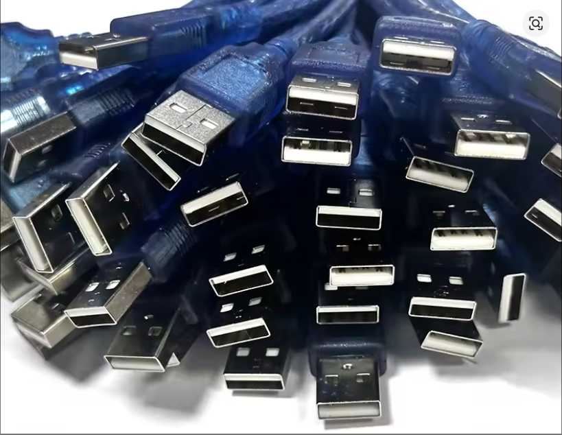 Transparent Blue Micro USB Cable Android V8 Charging Cable Am To Micro USB Data Cable 10PCS