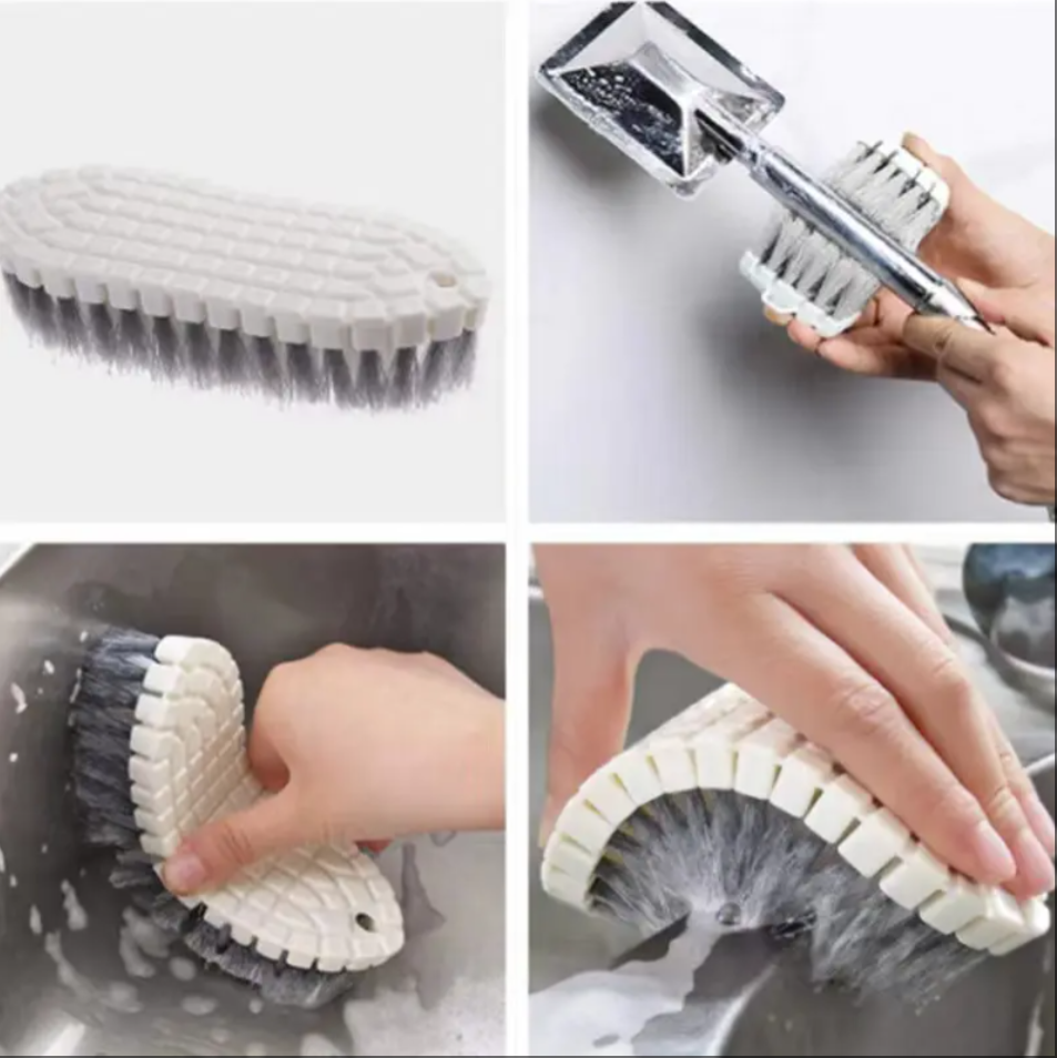 4Pcs Multipurpose Cleaning Brush Set Kitchen Cleaning Brushes Includes Grips Dish Bottle Scrub Bathroom Brush