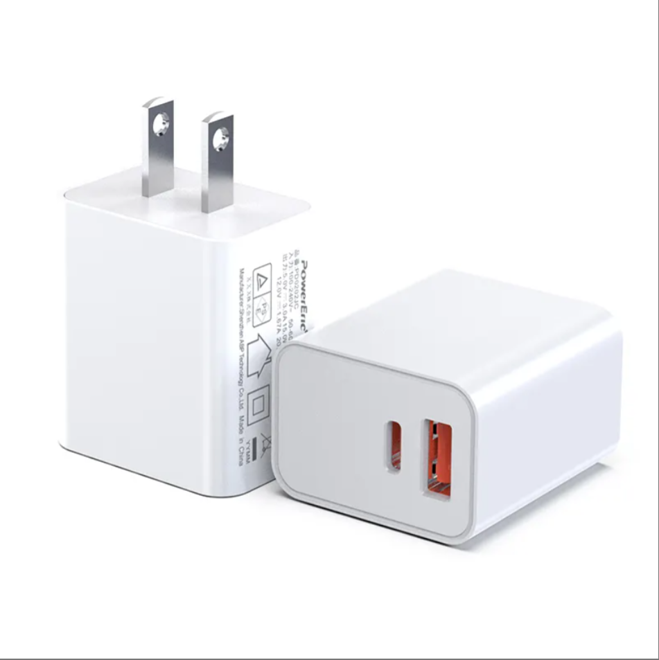 20W PD Charge Adapter Block Type c QC3.0 Fast Charging Adapter 20W USB Wall Charger Fast Charging 20W Power Adapter