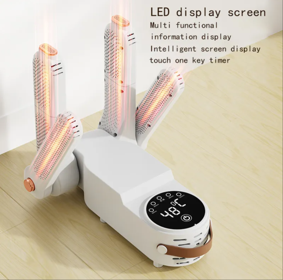 2025 Hot Selling Intelligent Timing Portable Shoe Dryer Home Electric Heater Quick Drying Foldable With Deodorization for Boots