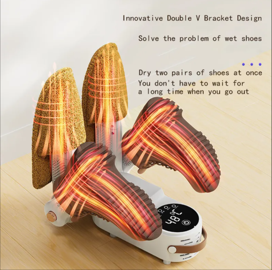 2025 Hot Selling Intelligent Timing Portable Shoe Dryer Home Electric Heater Quick Drying Foldable With Deodorization for Boots