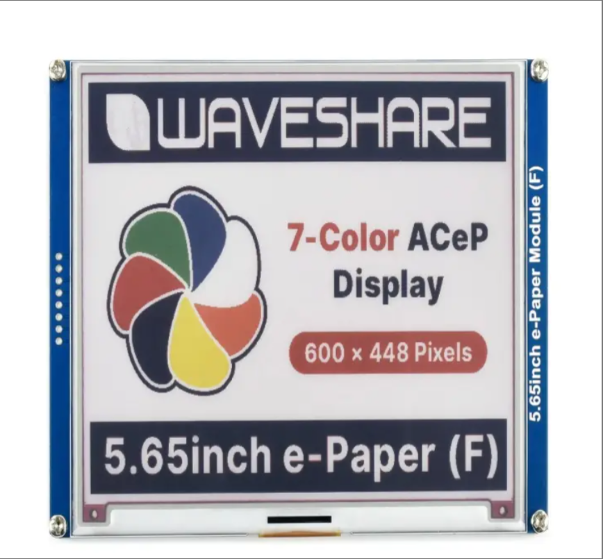 5.65Inch e-Paper Module ACeP 7 Color e-ink Display Screen Module 600*448 Resolution SPI Interface