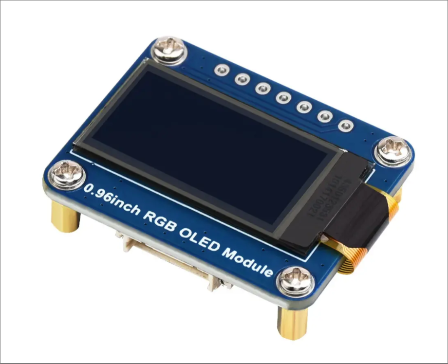 0.96 Inch RGB OLED Module 64*128 Resolution OLED Display Screen Monitor 65K Color SPI Communication