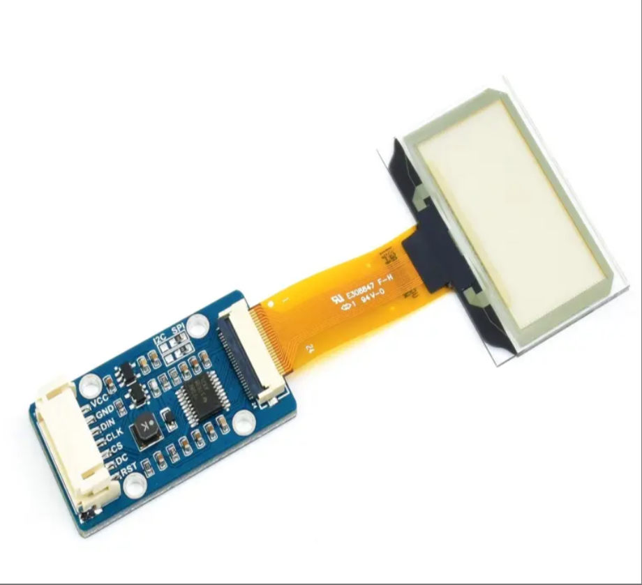 1.51 Inch Transparent OLED Screen 128*64 Resolution Display Monitors With Expansion Board SPI/I2C Interface Blue Display