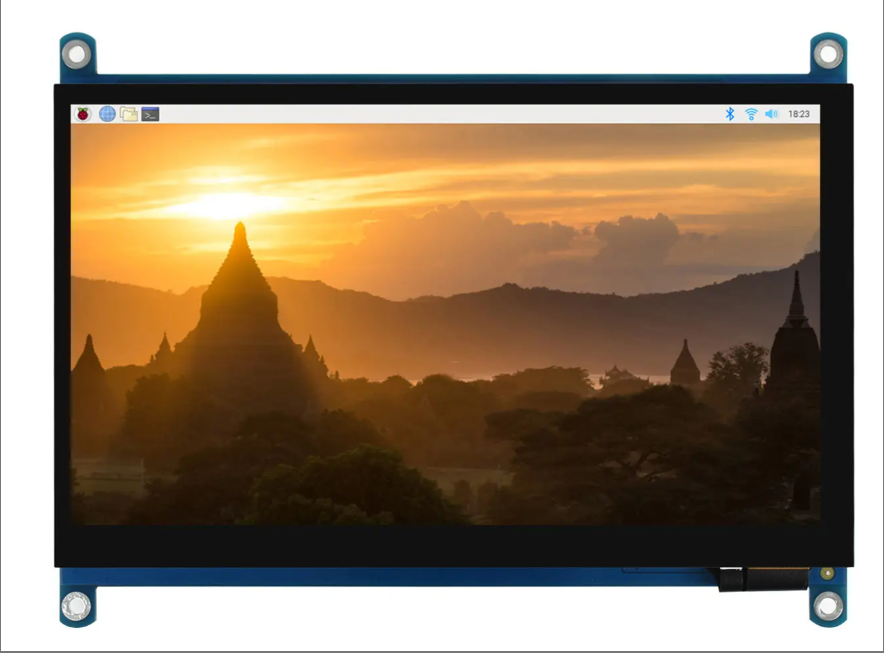 7inch Capacitive Touch Screen LCD (C) QLED Display 1024x600 IPS Monitor Low Power For Raspberry Pi
