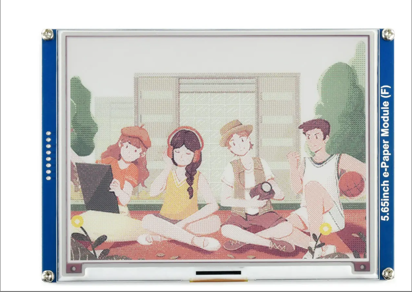 5.65Inch e-Paper Module ACeP 7 Color e-ink Display Screen Module 600*448 Resolution SPI Interface