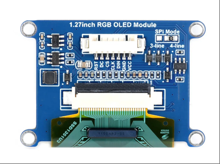 1.27 Inch OLED Display Module rgb Display Screen Monitors128*96 Resolution 262K Color SPI Communication