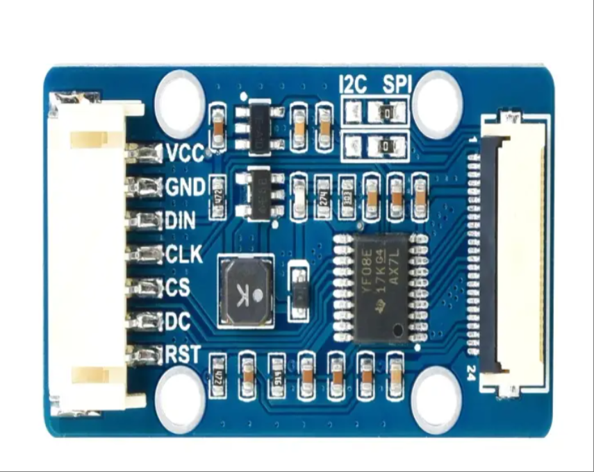 1.51 Inch Transparent OLED Screen 128*64 Resolution Display Monitors With Expansion Board SPI/I2C Interface Blue Display