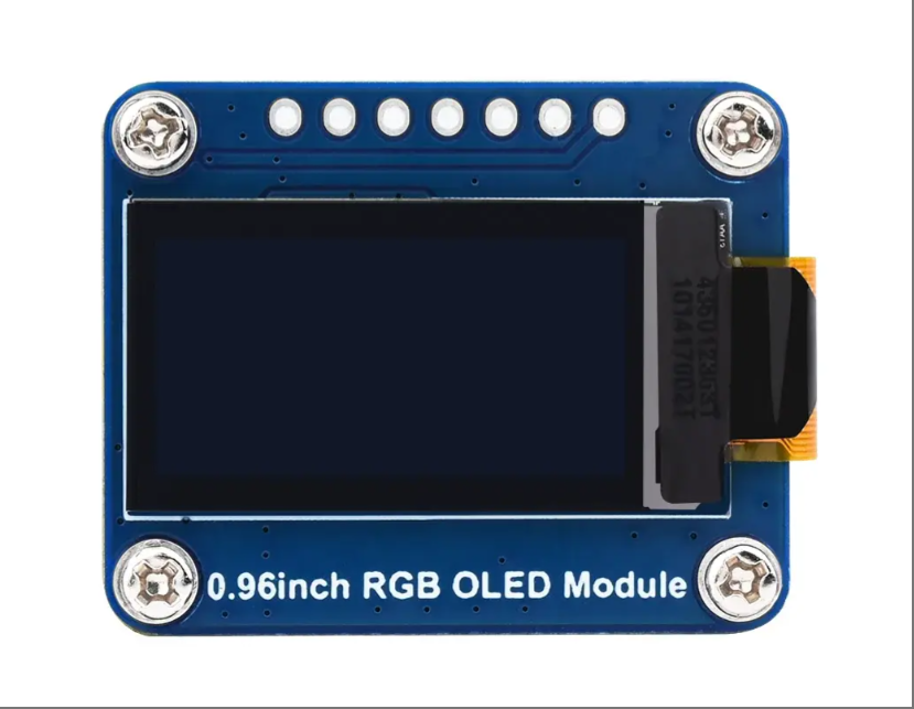 0.96 Inch RGB OLED Module 64*128 Resolution OLED Display Screen Monitor 65K Color SPI Communication