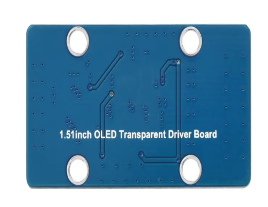 1.51 Inch Transparent OLED Screen 128*64 Resolution Display Monitors With Expansion Board SPI/I2C Interface Blue Display
