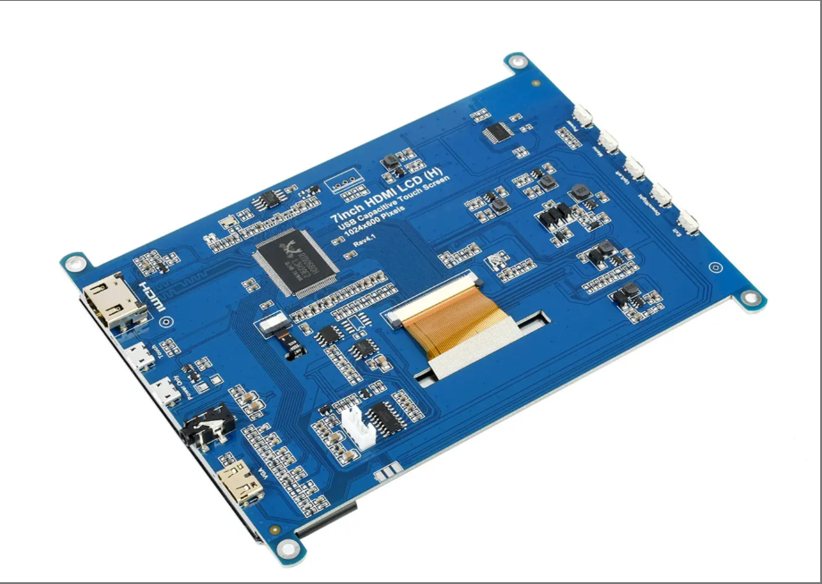 7inch Touch Screen LCD Module USB Capacitive Touch Display 1024*600 Pixels IPS Monitor