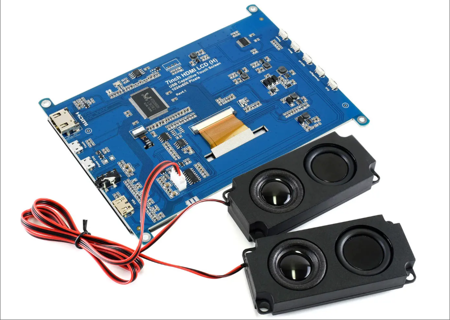 7inch Touch Screen LCD Module USB Capacitive Touch Display 1024*600 Pixels IPS Monitor