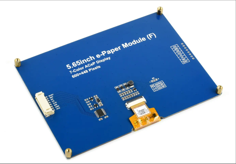 5.65Inch e-Paper Module ACeP 7 Color e-ink Display Screen Module 600*448 Resolution SPI Interface