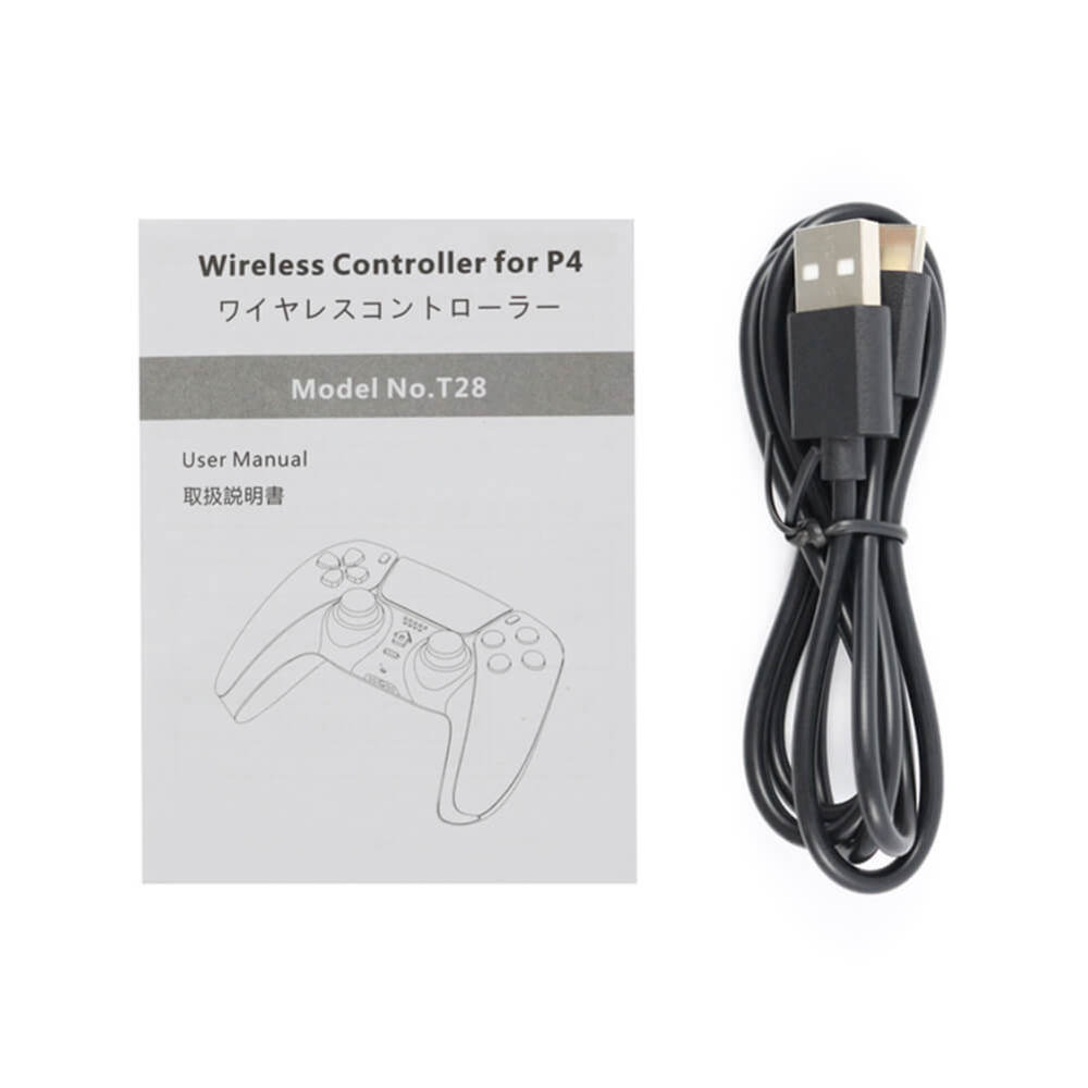 T28 Wireless Gamepad Bluetooth-compatible Game Controller Dual Vibration 6-axis Gyro Function for PS5/PS4 Console Accessories