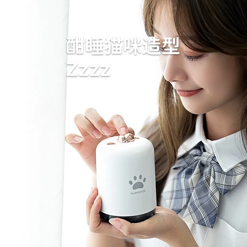 HA01 Portable Small Air Humidifier Cool Mini Humidifier USB Personal Humidifier Auto Shut-Off Ultra-Quiet for Home Office Travel