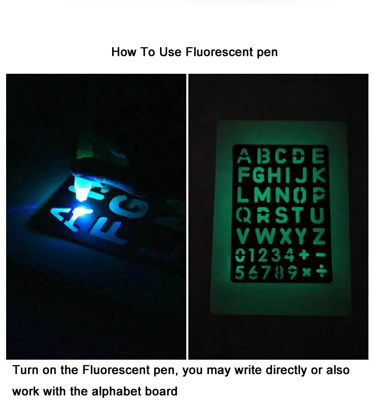 Drawing Board A3 Size Light Fun Graffiti Fluorescent Board 3D Painting Toy for Kids Drawing Tablet Sets Education Gift