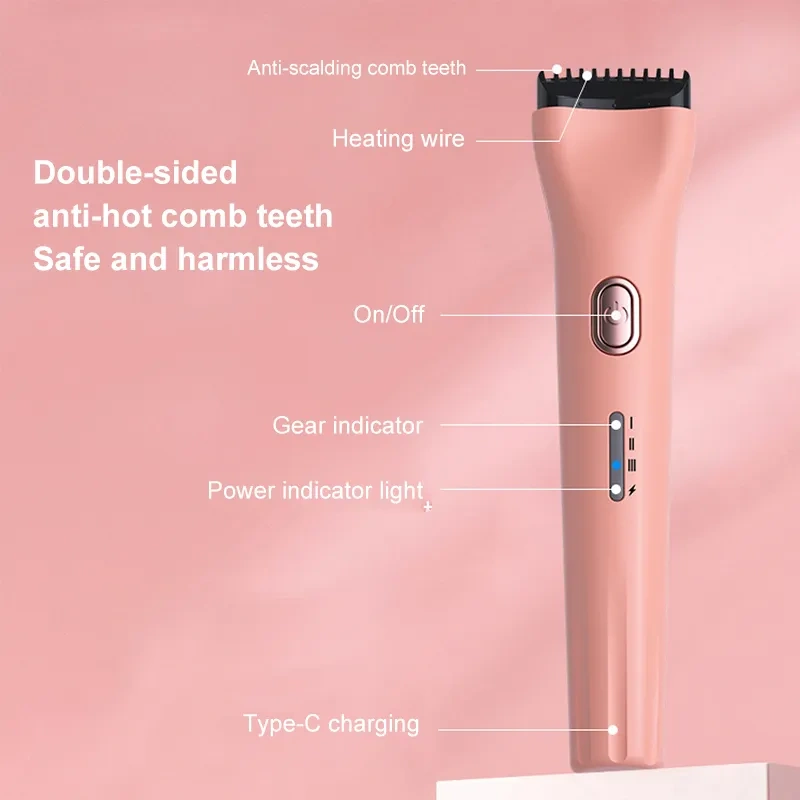 Three Temperature Settings Portable Rechargeable Eyelash Curler Fashionable Rechargeable Long-Lasting Curling Effect