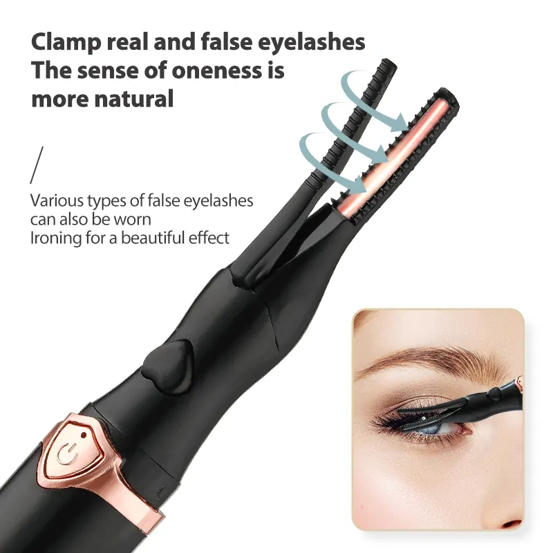 Portable Rechargeable Eyelash Curler Lightweight and Simple Easy to Use Long-Lasting Curl