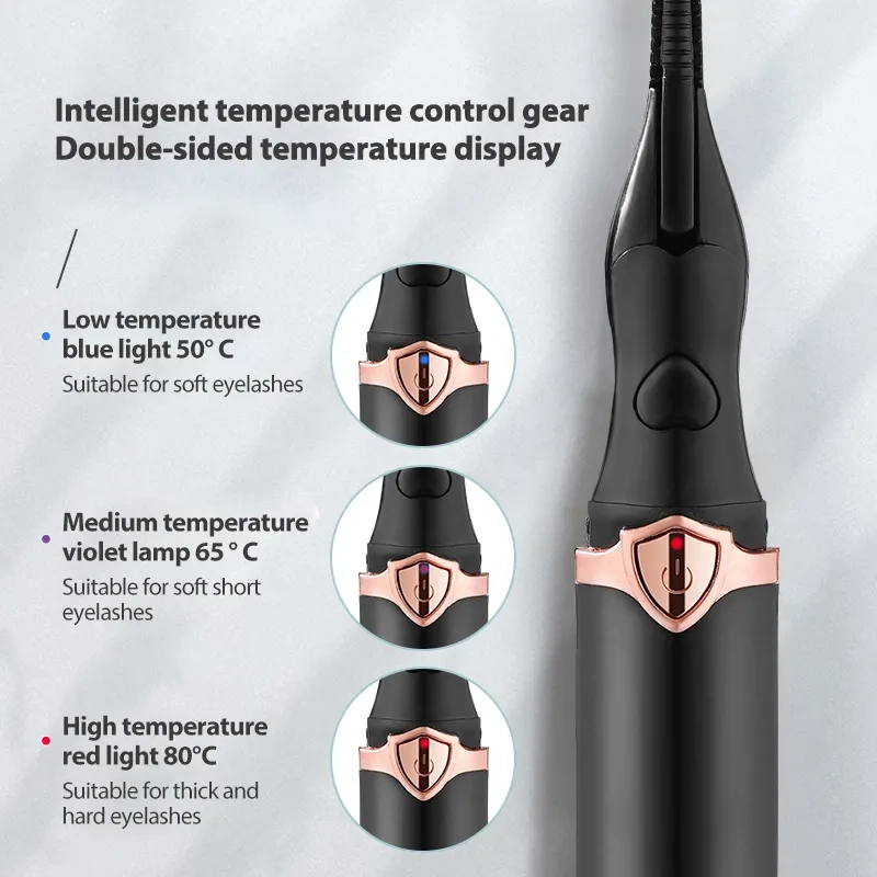 Portable Rechargeable Eyelash Curler Lightweight and Simple Easy to Use Long-Lasting Curl