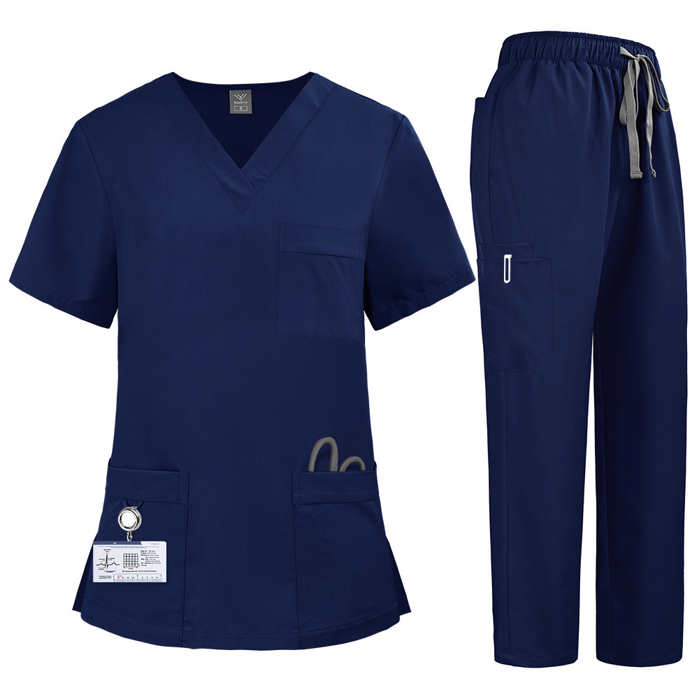 2025 New Unisex Hospital Uniforms Nursing Uniform Sets Quick-drying Scrubs Sets Two-piece Set Top & Pants for Nurse Fashion Workwear Comfortable Breathable Work Clothes