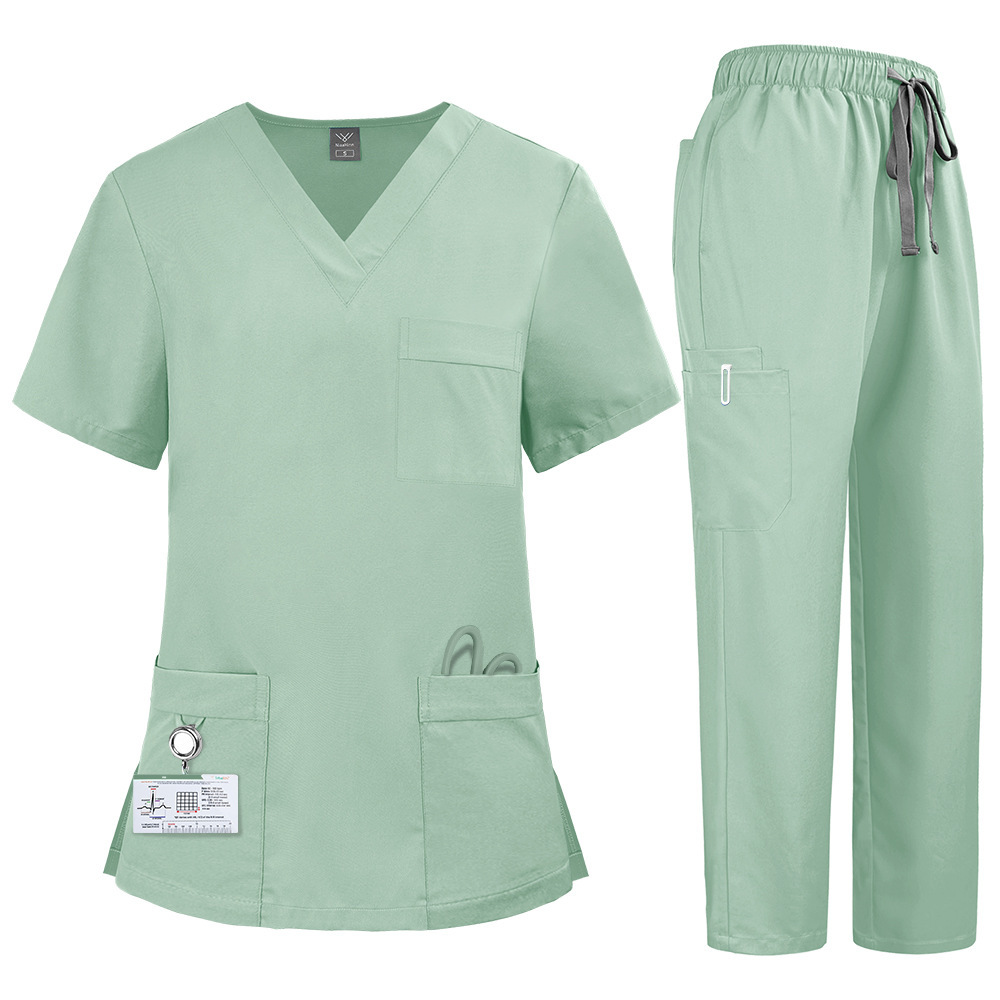 2025 New Unisex Hospital Uniforms Nursing Uniform Sets Quick-drying Scrubs Sets Two-piece Set Top & Pants for Nurse Fashion Workwear Comfortable Breathable Work Clothes