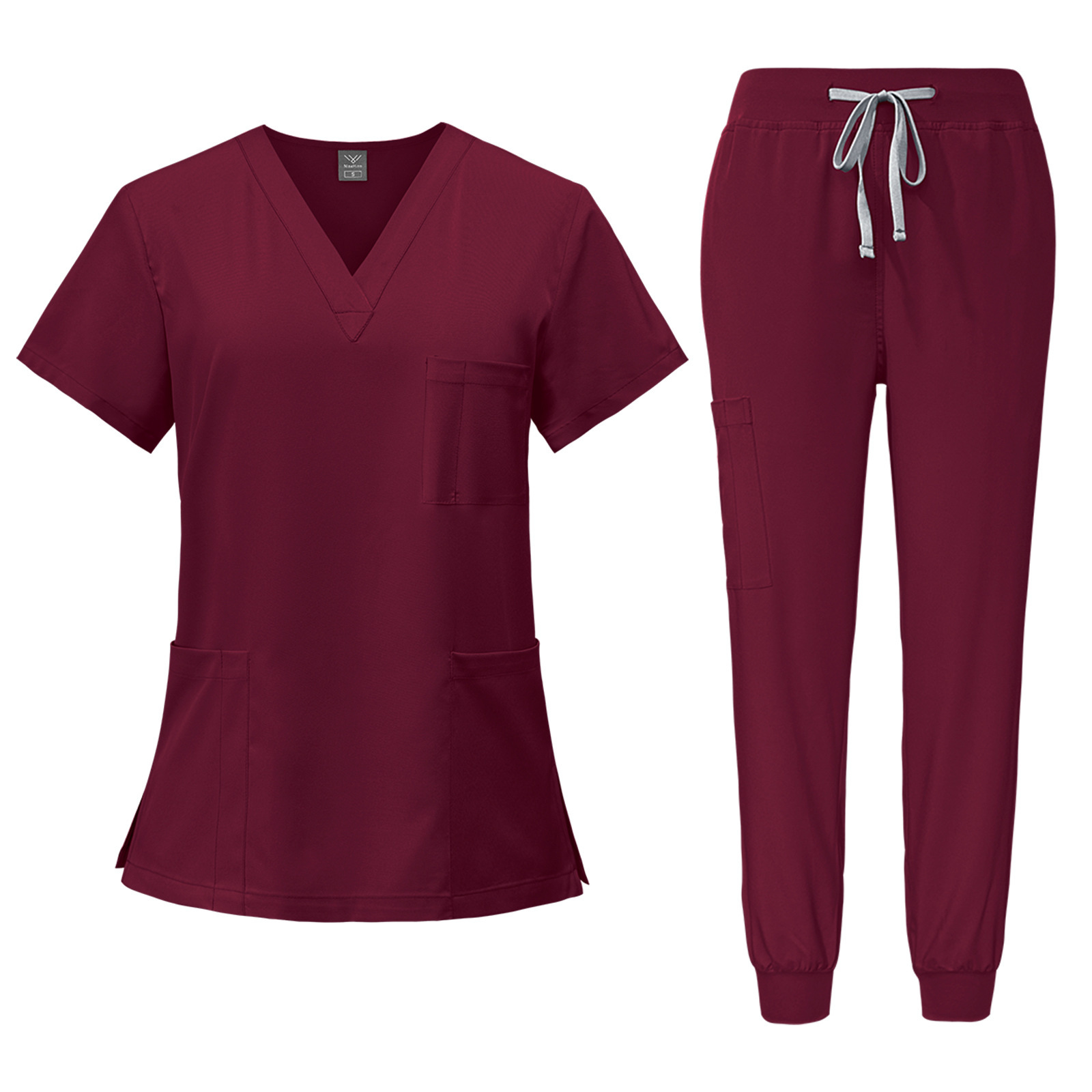 Hospital Uniforms Unisex Nursing Uniform Sets Fashion Short-sleeved Overalls Nurse Scrubs Sets for Women Men