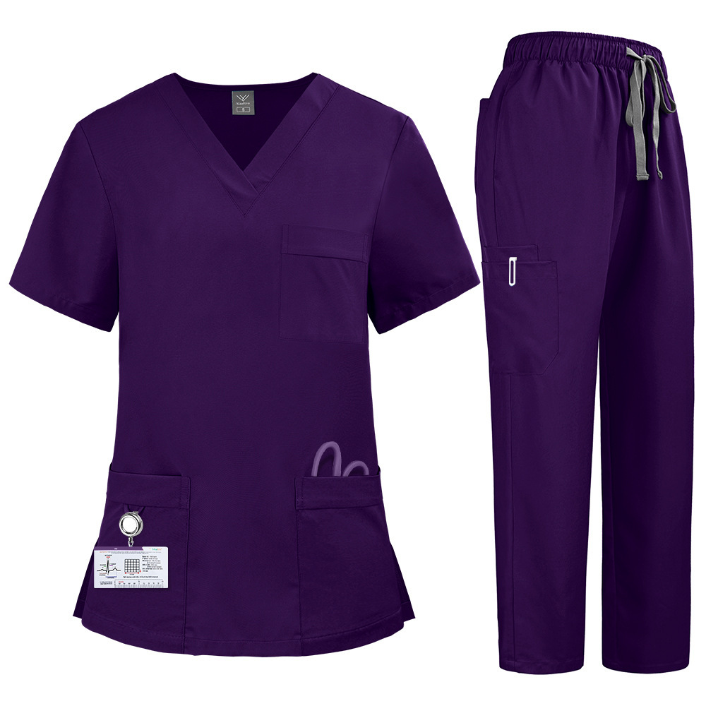 2025 New Unisex Hospital Uniforms Nursing Uniform Sets Quick-drying Scrubs Sets Two-piece Set Top & Pants for Nurse Fashion Workwear Comfortable Breathable Work Clothes