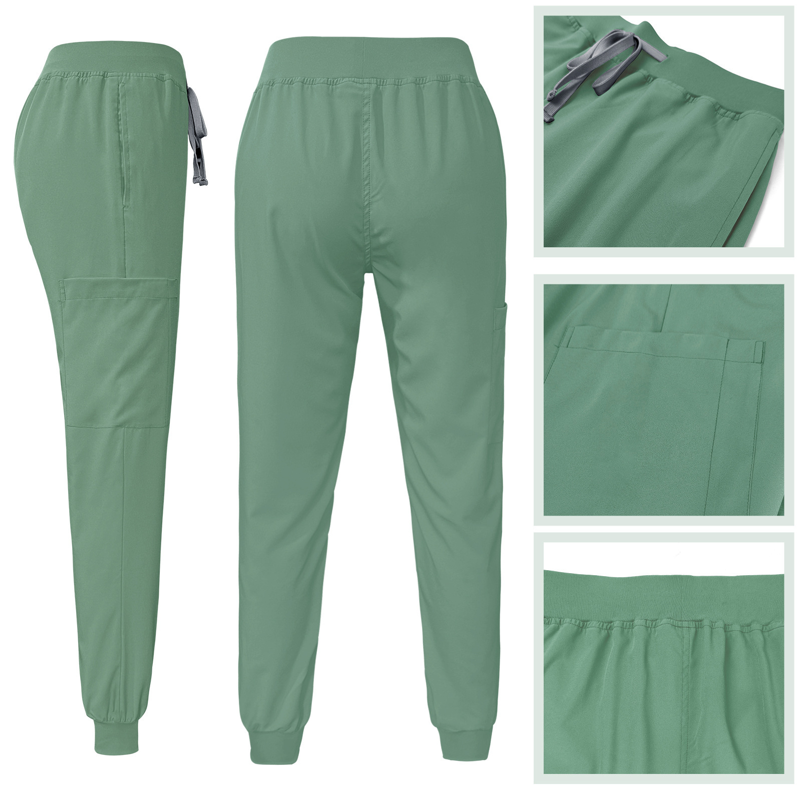 Hospital Uniforms Unisex Nursing Uniform Sets Fashion Short-sleeved Overalls Nurse Scrubs Sets for Women Men