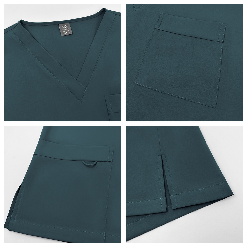 2025 New Unisex Hospital Uniforms Nursing Uniform Sets Quick-drying Scrubs Sets Two-piece Set Top & Pants for Nurse Fashion Workwear Comfortable Breathable Work Clothes