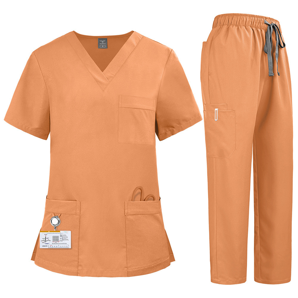 2025 New Unisex Hospital Uniforms Nursing Uniform Sets Quick-drying Scrubs Sets Two-piece Set Top & Pants for Nurse Fashion Workwear Comfortable Breathable Work Clothes